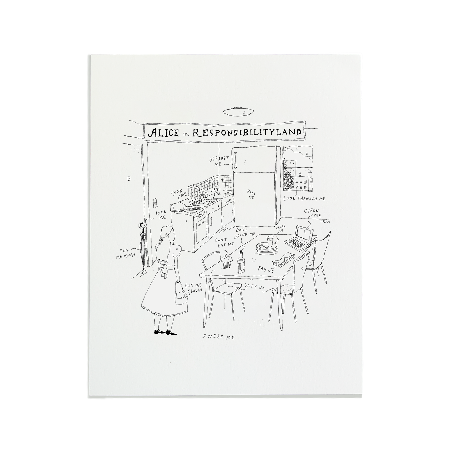 Alice Letterpress Print