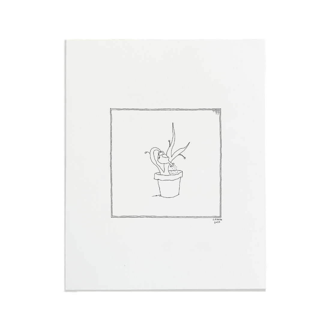 Plant Letterpress Print