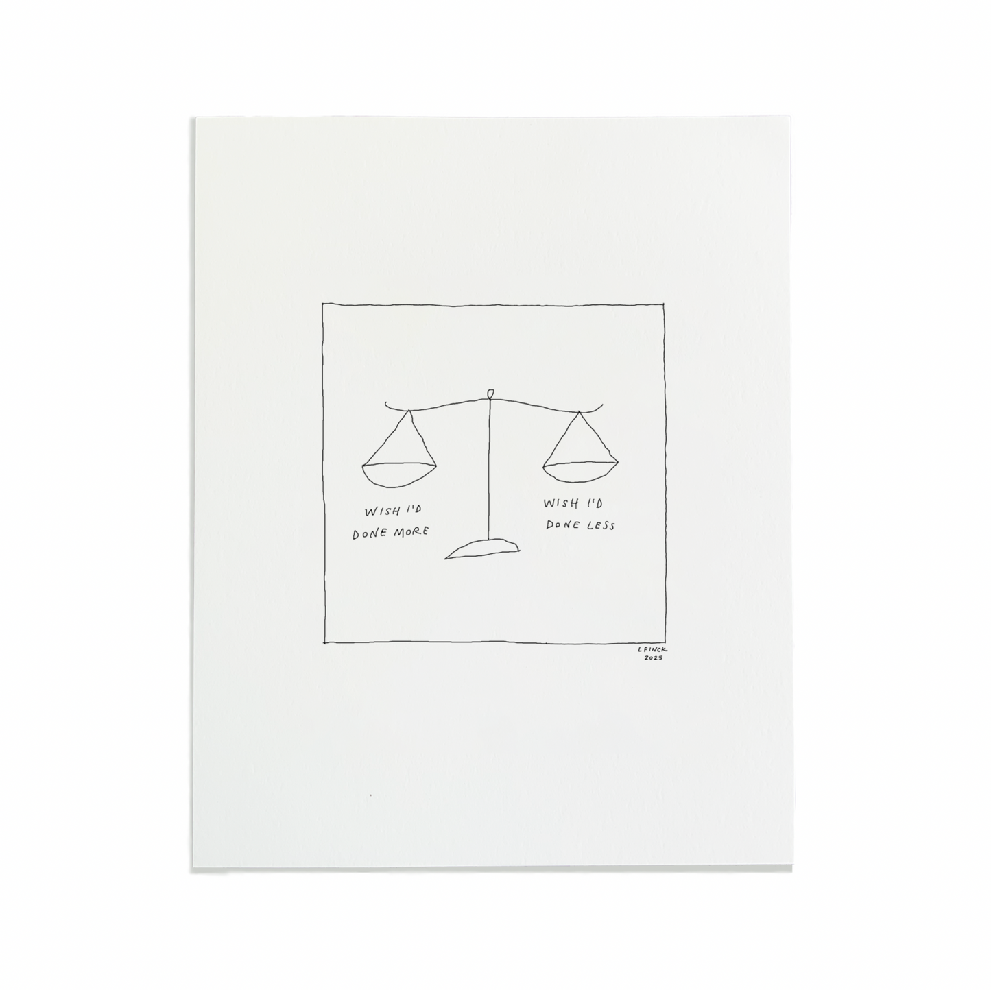 Scales Letterpress Print