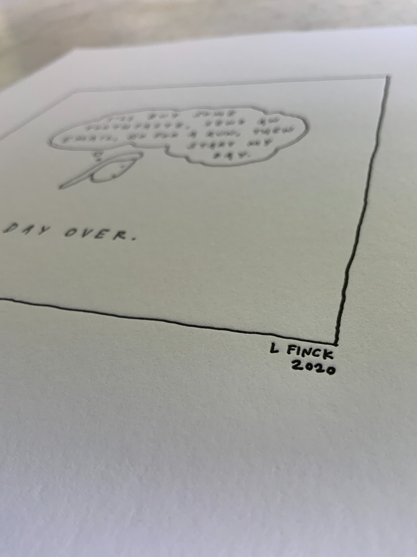 Day Over Letterpress Print