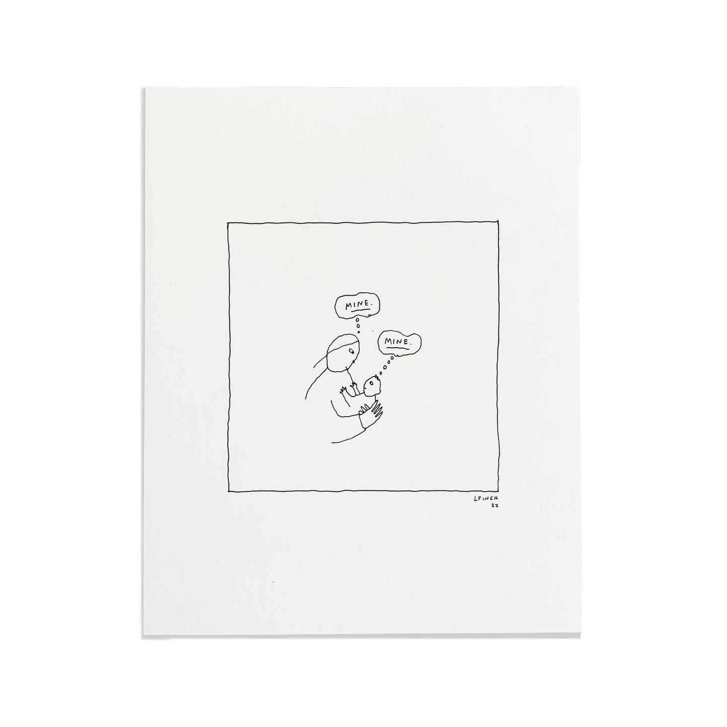 Mine Letterpress Print