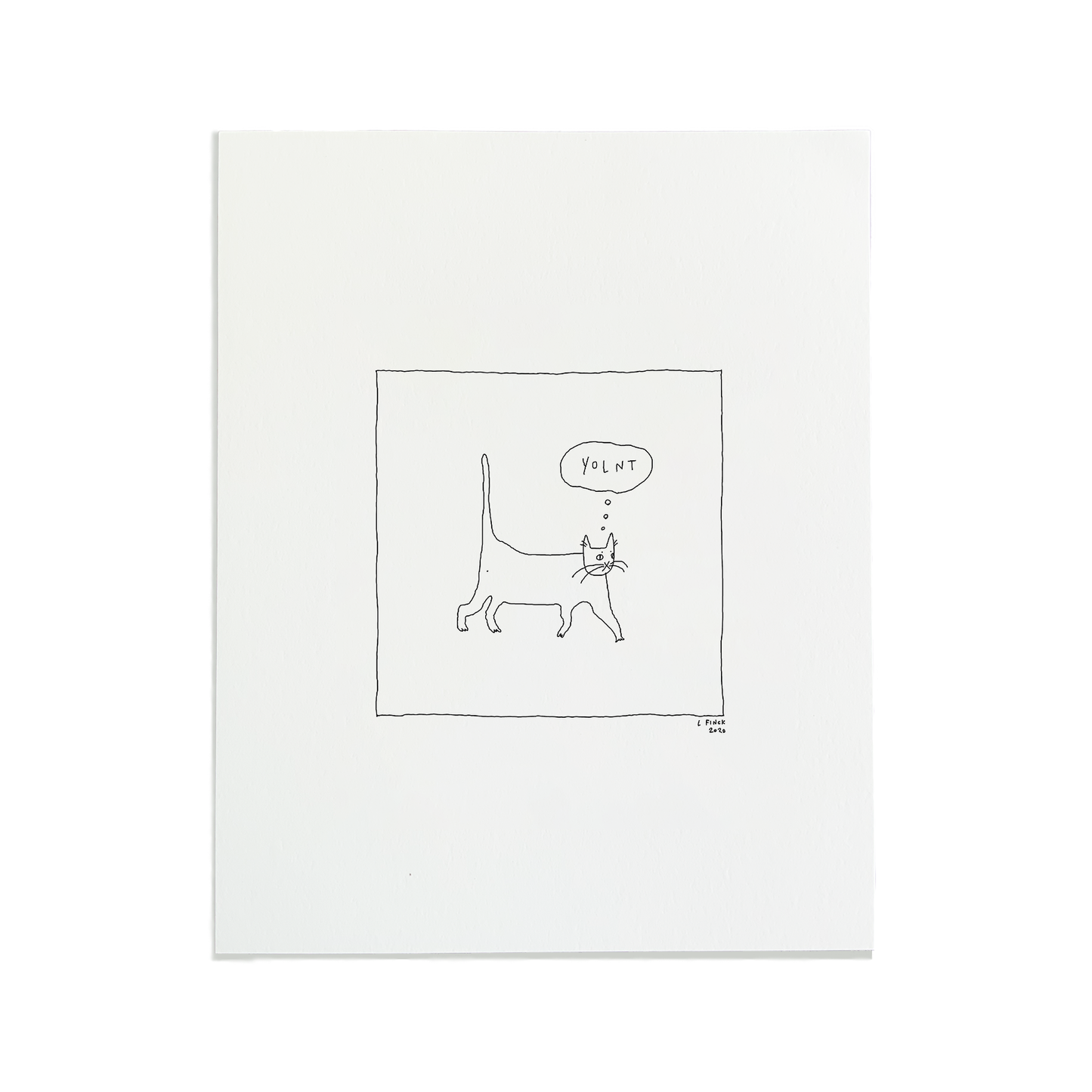 You Only Live Nine Times Letterpress Print