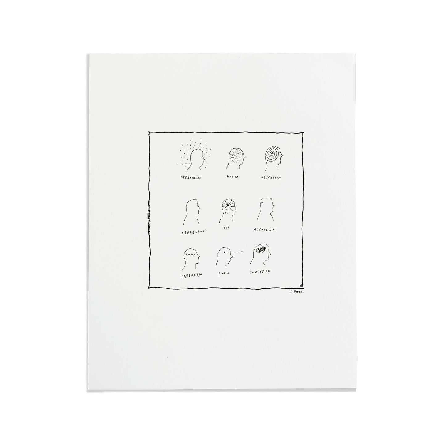 Feelings Letterpress Print