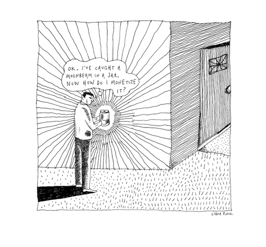 Moonbeam Letterpress Print