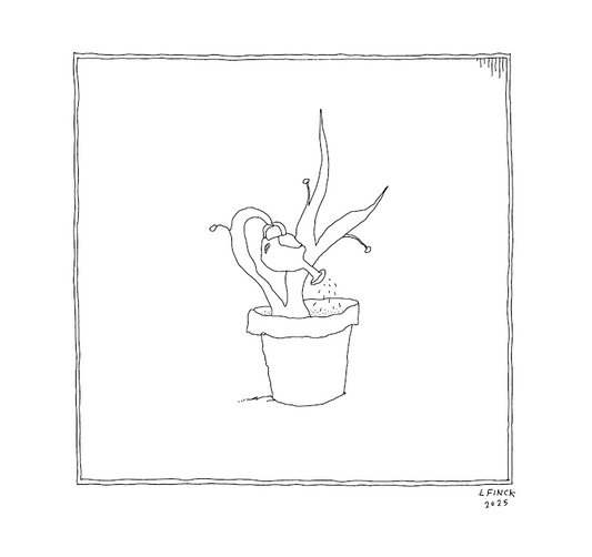 Plant Letterpress Print