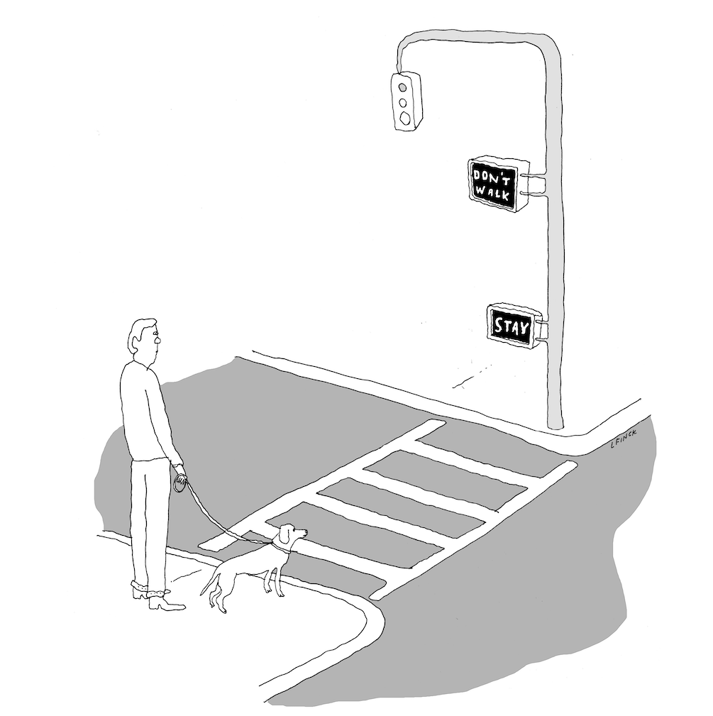 Stay Don't Walk Lettepress Print