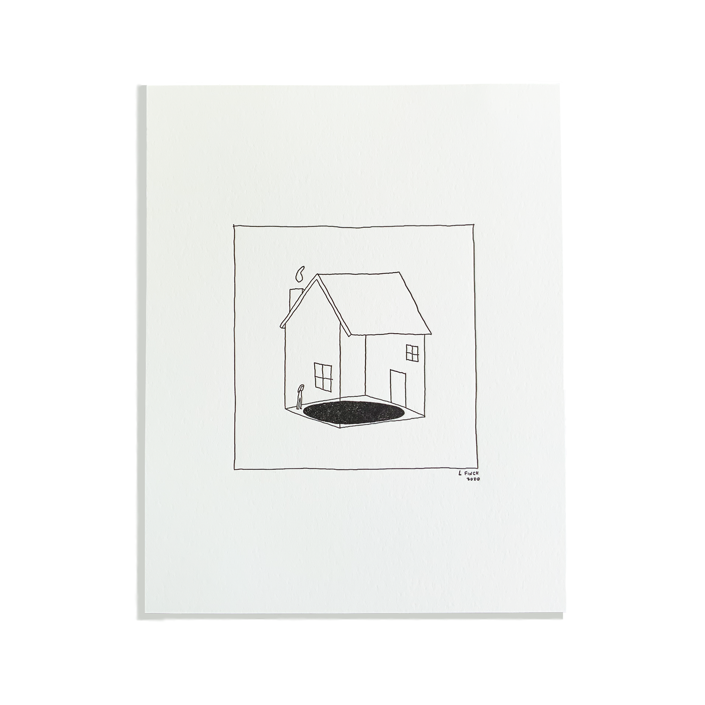 Home Hole Letterpress Print