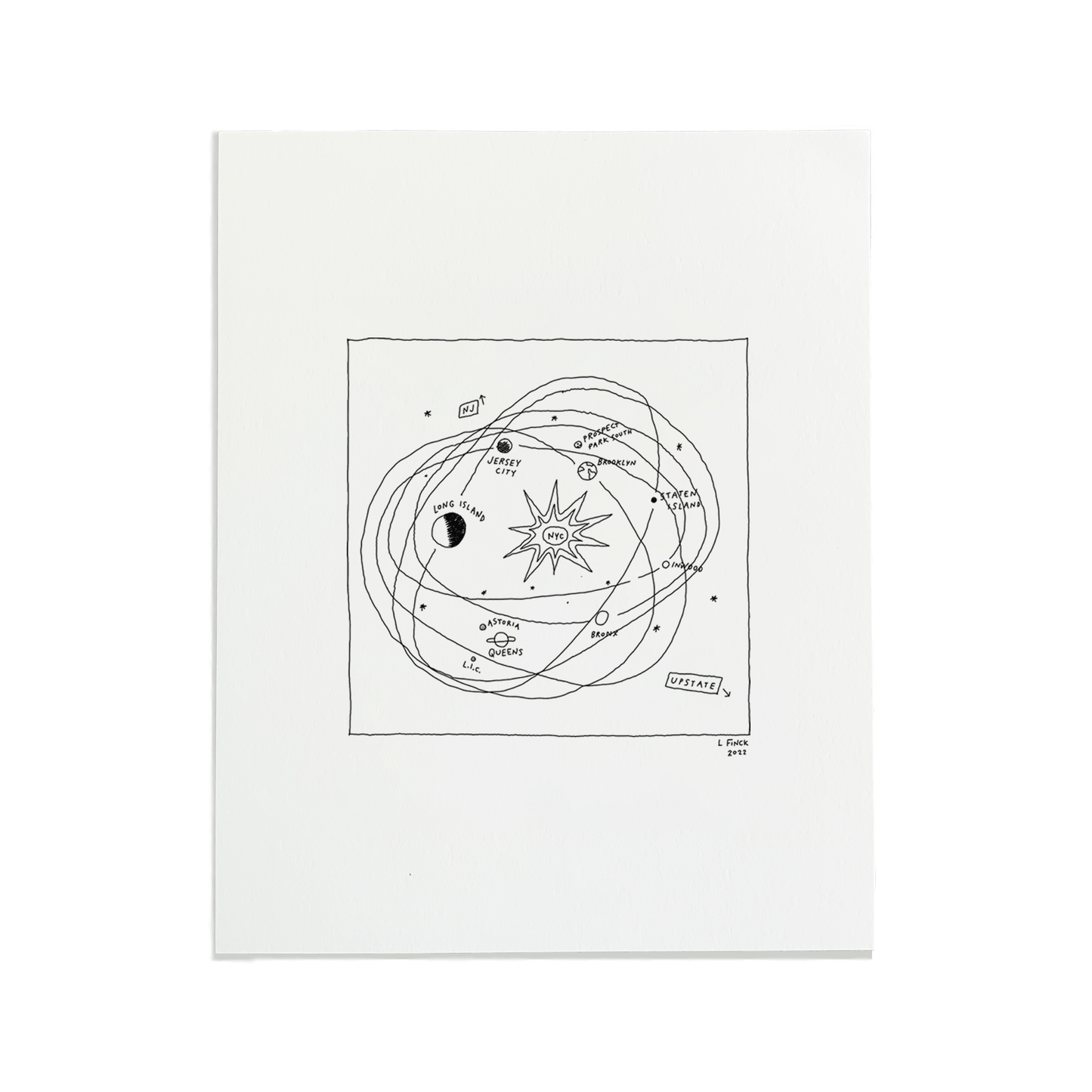 NYC universe Print